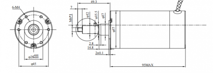 Intelligente Robuuste BLDC-Motor tot 6000 T/min 15 - 500 Watts 0