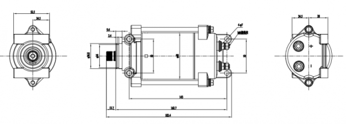 Krachtige het Beklimmen van 12VDC 24VDC 130VDC 162VDC Motor tot 10000 T/min 0