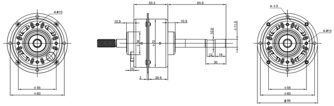 Metaalblad die de Openingsbldc Motor W7020 huisvesten van de 12 Voltlucht 0